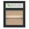 United Visual Products Outdoor Enclosed Combo Board, 42"x32", Bronze Frame/Wht Porc & Cinnabar UVCB4232ODBZ-WHTPORC-CINNABA